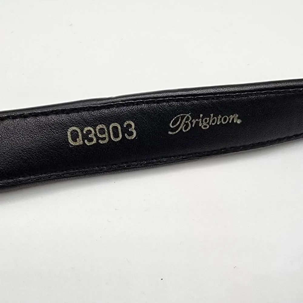 Brighton animal print calf hair belt